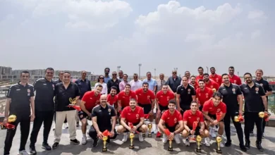 الأهلي يحتفي بأبطال كرة اليد بعد تحقيق السداسية التاريخية