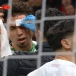 إصابة نيل العيناوي في النهائي الأفريقي بين المغرب والسنغال