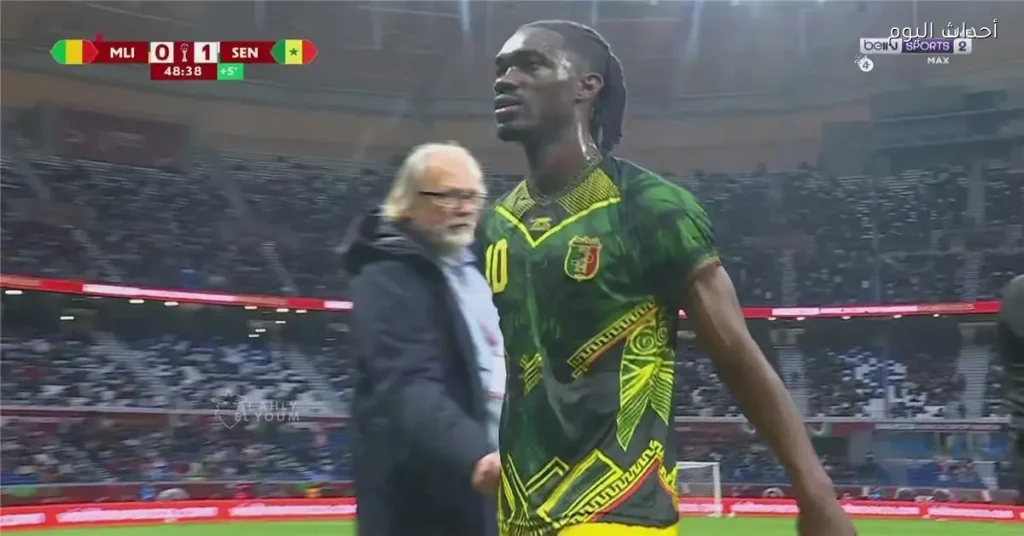 إقصاء لاعب مالي خلال مواجهة السنغال في كأس أمم إفريقيا