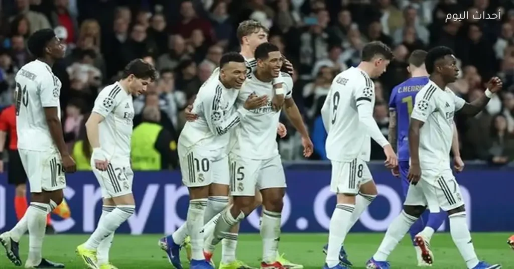 ريال مدريد يتغلب على بنفيكا 4-2 في الشوط الثاني من دوري أبطال أوروبا