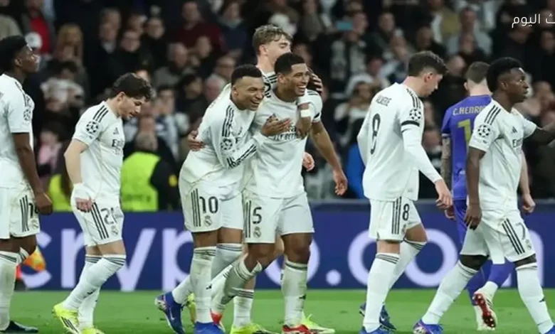 ريال مدريد يتغلب على بنفيكا 4-2 في الشوط الثاني من دوري أبطال أوروبا