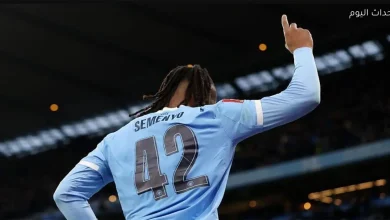 سيمينيو يسجل الهدف الأول لمانشستر سيتي ضد نيوكاسل