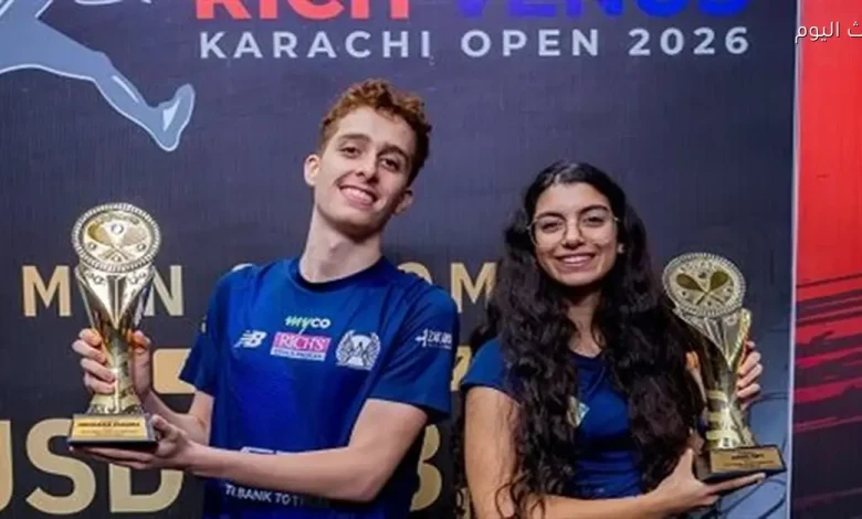 مصر تحصد لقبَي بطولة ريتش فينوس المفتوحة للإسكواش بن卓ه تاريخي