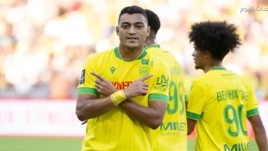 مصطفى محمد ضمن التشكيلة الرئيسية لنانت أمام نيس في الدوري الفرنسي