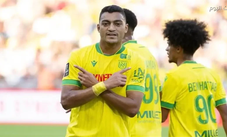 مصطفى محمد ضمن التشكيلة الرئيسية لنانت أمام نيس في الدوري الفرنسي