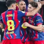 ملخص وأهداف الشوط الأول لمباراة برشلونة وسلافيا براغ في دوري الأبطال 2025-26