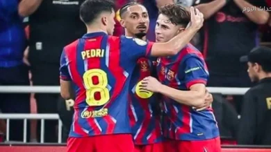 ملخص وأهداف الشوط الأول لمباراة برشلونة وسلافيا براغ في دوري الأبطال 2025-26