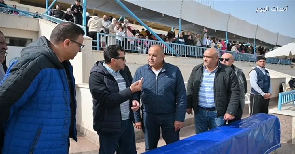 وزير الرياضة يراقب بطولة القاهرة للسباحة ويشدد على الالتزام بالكود الطبي