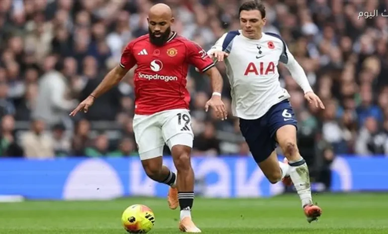 موعد مباراة مانشستر يونايتد ضد توتنهام في الدوري الإنجليزي والقنوات الناقلة لها