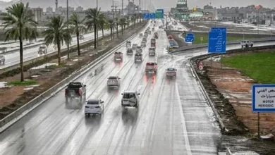 أمطار متفاوتة تؤثر على عدة مناطق في المملكة وحفر الباطن تسجل أعلى كمية هطول