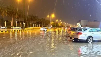 أمطار متوسطة إلى غزيرة تضرب الرياض يومي الخميس والجمعة