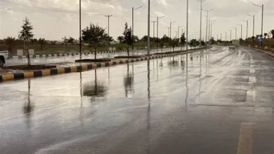 أمطار متوسطة تسيطر على محافظة طريف والمناطق المحيطة بها