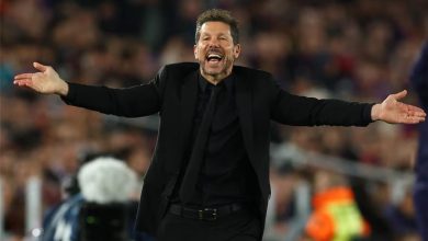 أمل سيميوني في مواجهة برشلونة بدوري أبطال أوروبا: حديث مع فليك حول هذا الموضوع