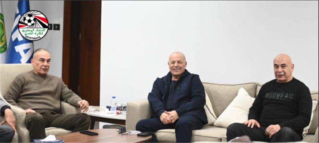 اجتماع حصري بين هاني أبو ريدة وحسام حسن لتحديد موعد ودية مصر ضد إسبانيا