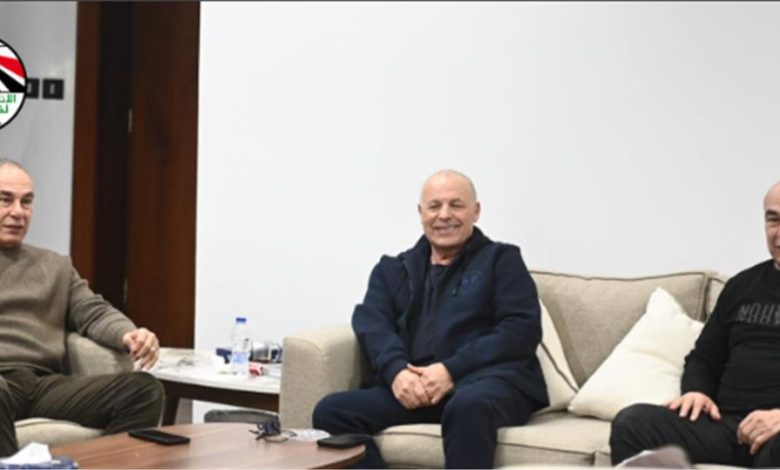 اجتماع حصري بين هاني أبو ريدة وحسام حسن لتحديد موعد ودية مصر ضد إسبانيا