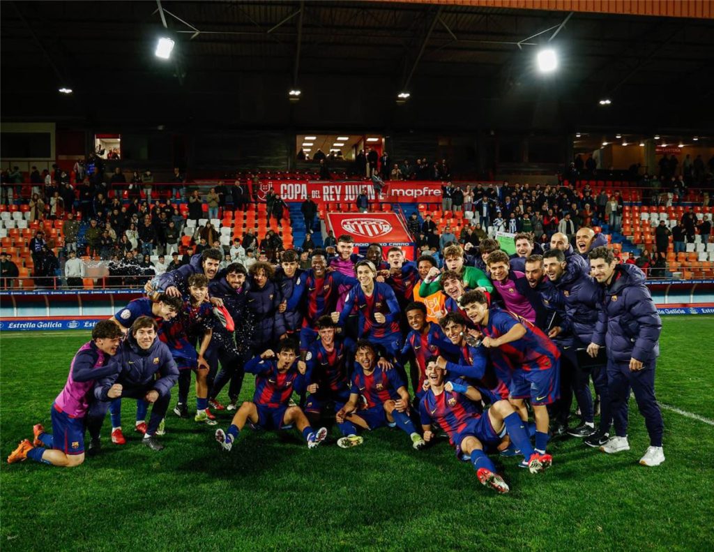 برشلونة تحت 19 عامًا يتأهل لنهائي كأس إسبانيا للشباب بفوز مثير على ديبورتيفو لاكورونيا بمشاركة حمزة عبد الكريم