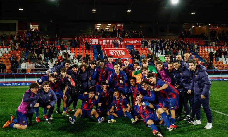 برشلونة تحت 19 عامًا يتأهل لنهائي كأس إسبانيا للشباب بفوز مثير على ديبورتيفو لاكورونيا بمشاركة حمزة عبد الكريم