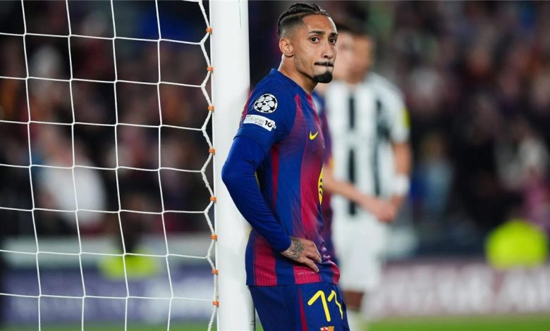 برشلونة يكشف عن تفاصيل إصابة رافينها ومدة غيابه المتوقعة