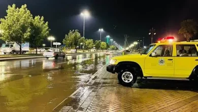 تحذيرات الدفاع المدني من الأمطار الرعدية والسيول مستمرة حتى الخميس