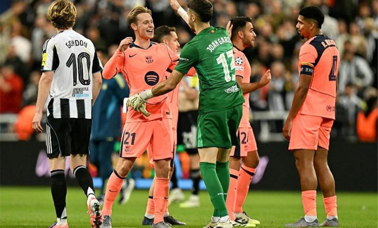 تحليل شامل لمباراة برشلونة ضد نيوكاسل يونايتد في دوري أبطال أوروبا