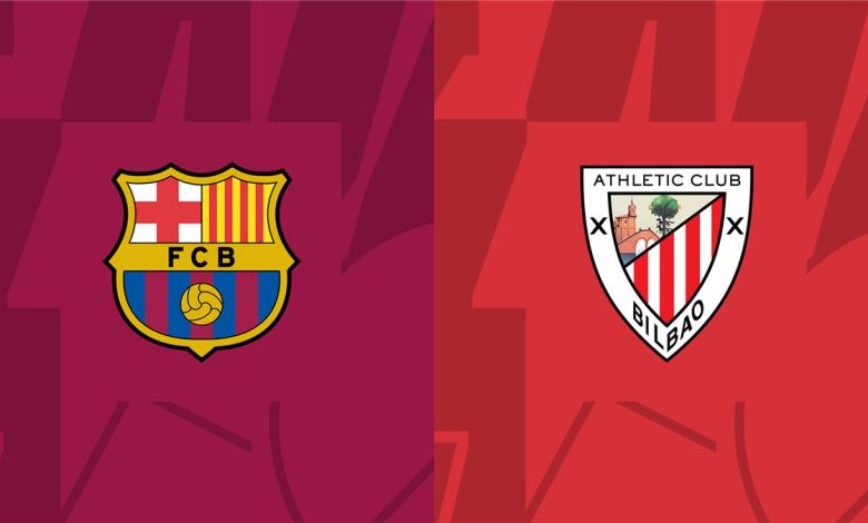 توقيت المباراة والقنوات الناقلة لمواجهة برشلونة وأتلتيك بلباو اليوم في الدوري الإسباني مع تفاصيل المعلقين