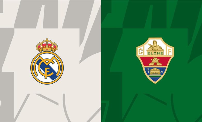 توقيت مباراة ريال مدريد وإلتشي اليوم والقناة الناقلة في الدوري الإسباني مع تفاصيل المعلق