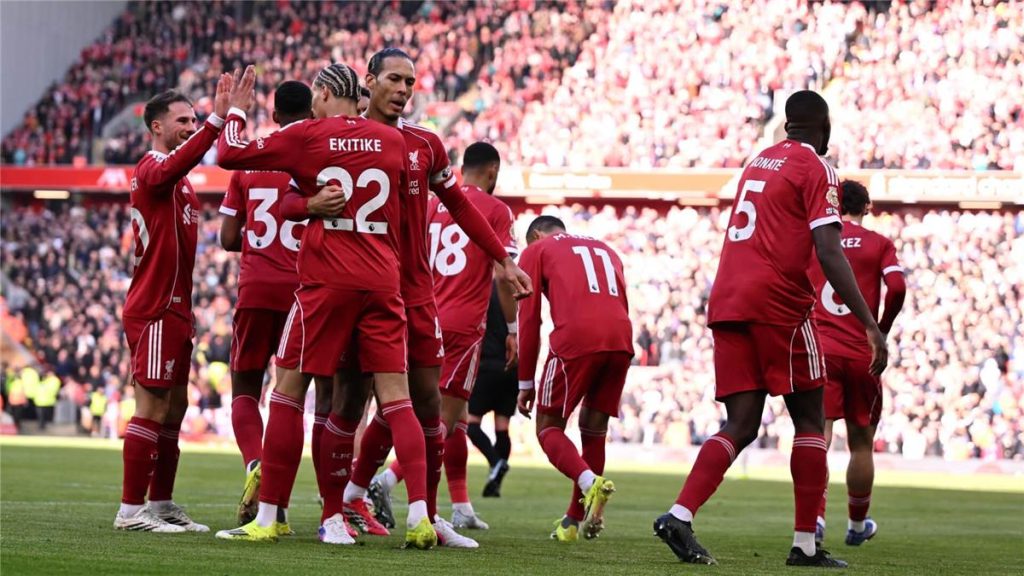 جماهير ليفربول تصوت لاختيار نجم المباراة أمام وست هام في الدوري الإنجليزي
