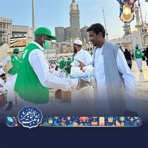 جمعية خيرية في مركز جذم توزع إفطار 50 ألف صائم بالحرم المكي خلال شهر رمضان