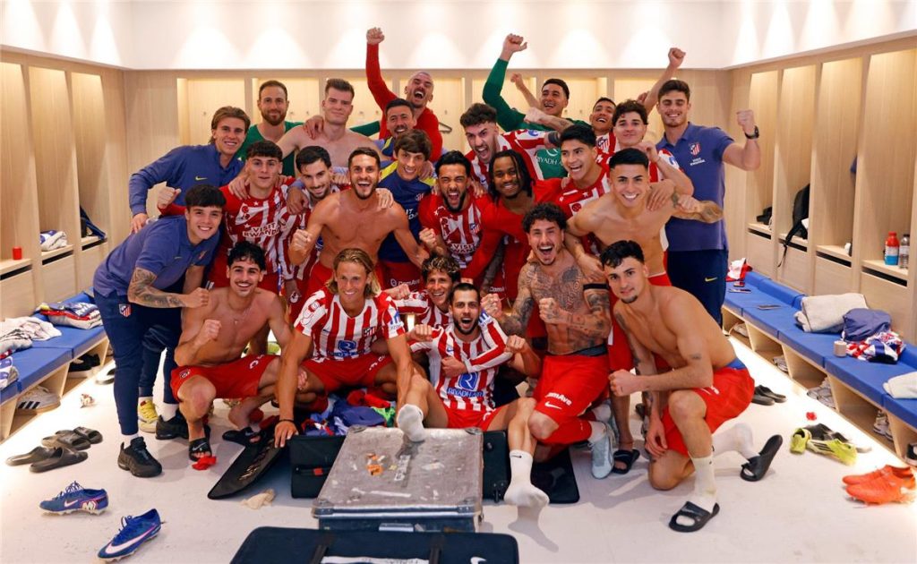 رد فعل مثير من جريزمان بعد تأهل أتلتيكو مدريد على حساب برشلونة إلى نهائي كأس الملك