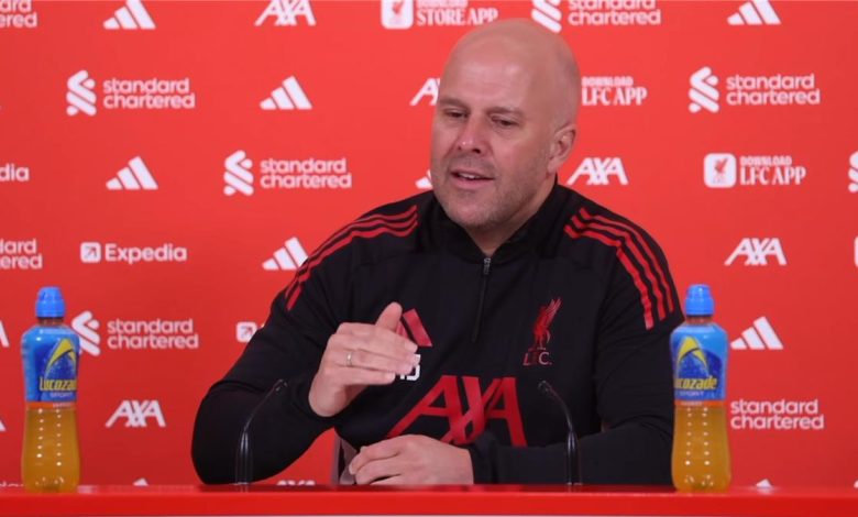 <p><strong>"سلوت يكشف تفاصيل موقف ثلاثي ليفربول قبيل مواجهة توتنهام: تأكيد على عدم قبول تكرار الأخطاء"</strong></p>