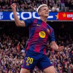 فيديو | أولمو يحرز الهدف الثالث لبرشلونة في مرمى إشبيلية بالدوري الإسباني