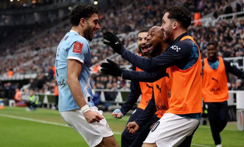 فيديو حصري: أداء عمر مرموش في مباراة مانشستر سيتي ضد نيوكاسل بكأس الاتحاد الإنجليزي