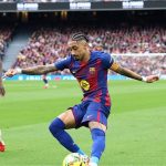فيديو حصري: رافينها يحقق الهاتريك مسجلاً الهدف الرابع لبرشلونة في شباك إشبيلية