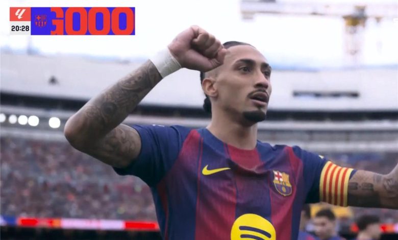 فيديو حصري: رافينها يمنح برشلونة التقدم بتسجيل الهدف الثاني في مرمى إشبيلية بنفس الأسلوب المتقن