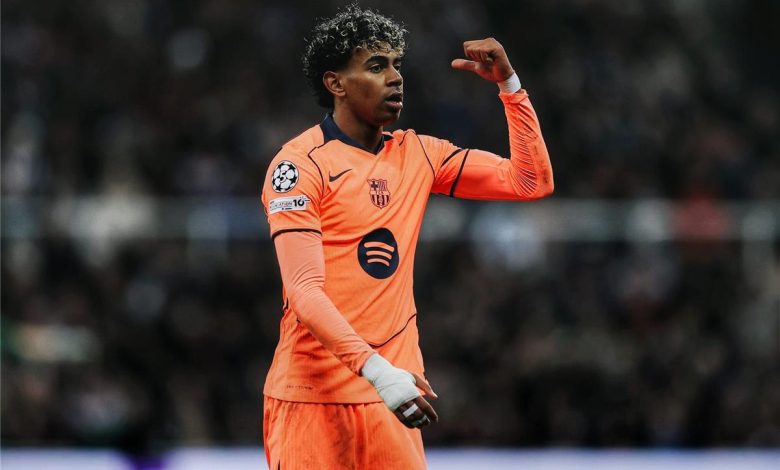 فيديو حصري: لامين يامال يسجل هدف التعادل لبرشلونة أمام نيوكاسل بهدوء.