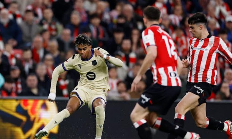 فيديو حصري: هدف مذهل لامين الخيالي يسهم في انتصار برشلونة على أتلتيك بلباو في الدوري الإسباني