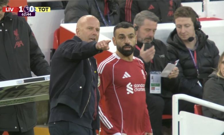 <p><strong>فيديو: رد فعل سلوت الغاضب بسبب محمد صلاح في مواجهة ليفربول وتوتنهام</strong></p>