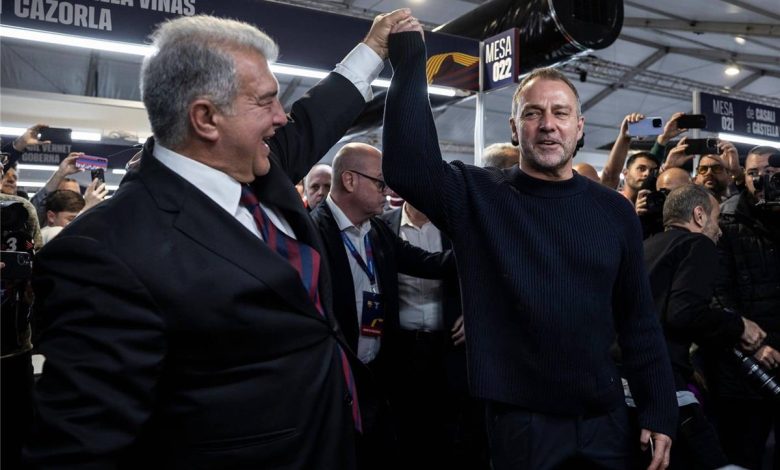 لابورتا: فليك يمكنه تجديد عقده والبقاء في برشلونة 5 سنوات إضافية