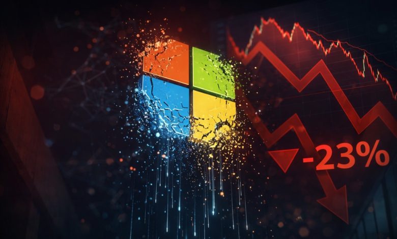 مايكروسوفت تواجه أزمة حادة بتسجيل أسوأ أداء فصلي منذ 2008