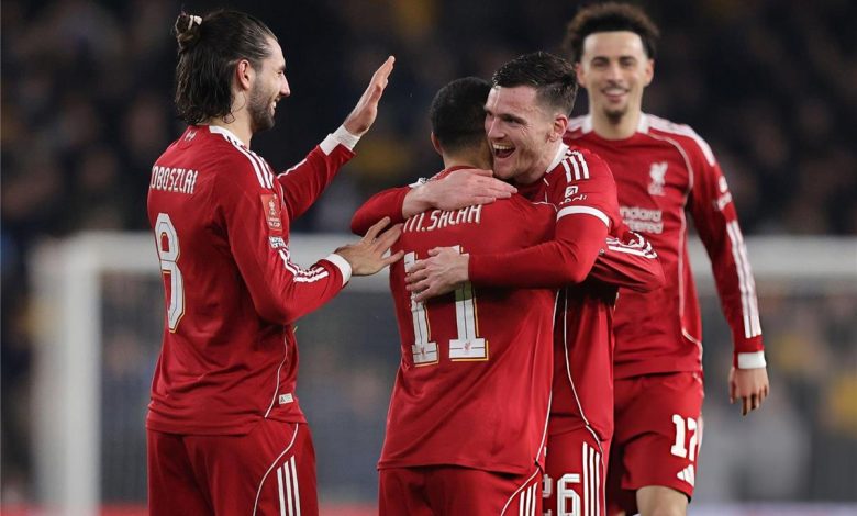 محمد صلاح يقود ليفربول لفوز مثير على ولفرهامبتون بثلاثية ويتأهل لربع نهائي كأس الاتحاد الإنجليزي