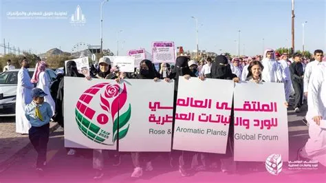 افتتاح النسخة الثانية من الملتقى العالمي للورد والنباتات العطرية بحضور دولي واسع