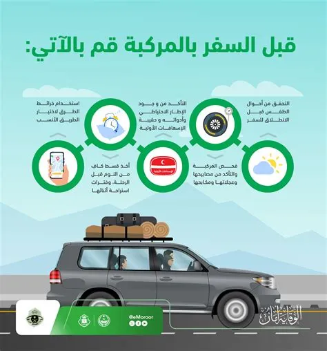 المرور السعودي يحث على فحص المركبات قبل السفر في الأجواء الماطرة