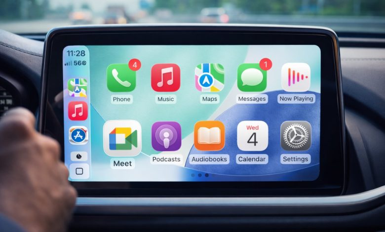 تطبيق جوجل Meet يتيح الاجتماعات من داخل السيارة عبر CarPlay