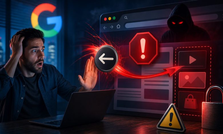 جوجل تتخذ إجراءات صارمة ضد المواقع التي تستغل زر الرجوع لخداع المستخدمين