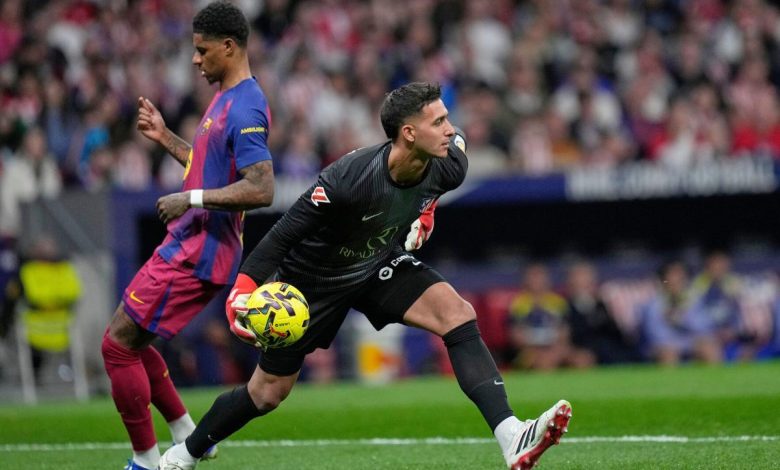 حارس أتلتيكو مدريد يتحدى برشلونة قبل مواجهة دوري أبطال أوروبا: انتصاركم كان بحصّة من الحظ