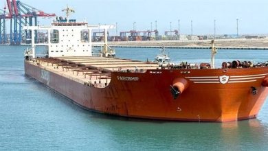 شرق بورسعيد يستقبل سفينة MV PAROSHIP أكبر سفينة صب جاف في ميناء مصري