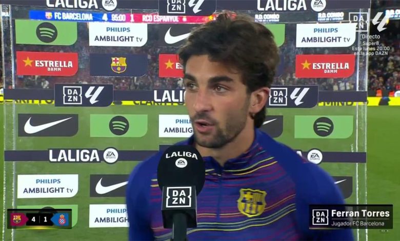 فيران توريس: "محاط بضغوط خارجية" وتصميمي على إثبات نفسي بعد التسجيل في شباك إسبانيول يثير جدل المنتقدين