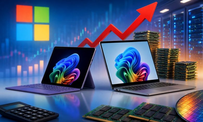مايكروسوفت تعلن عن زيادة أسعار حواسيب "سيرفيس" على مستوى العالم