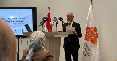 السفير الياباني يؤكد أهمية محطة الطاقة الشمسية بالمتحف الكبير كخطوة تعكس التزام مصر بالاستدامة